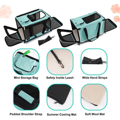 gapzer small dog carrier top-entry design for easy pet access
