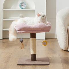 Gardner Pet 20in cat tree top bed in corduroy offers cozy elevated resting for kittens.