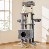 Gardner Pet 65in cat tree base shows extra-stable footprint for safe multi-cat play