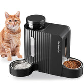 Gardner Pet automatic gravity feeder front view—two-in-one solution for easy pet meals and water.