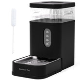 Gardner Pet automatic water dispenser stainless steel bowl close-up for clean hydration.