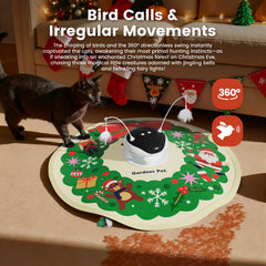 Gardner Pet Christmas Cat Laser Toy laser pointer function: attracts attention for interactive play.