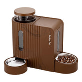 Gardner Pet Gravity Automatic Feeder top view showing dual feed ports for meals and water.