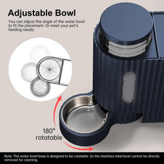 Gardner Pet large-capacity water container holds up to 3 liters for longer days.