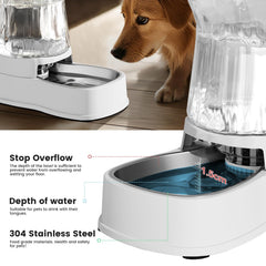 Gardner Pet outlet filter design helps keep water cleaner for healthier sipping.