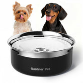 Gardner Pet slow water bowl assembly with floating disk for easy setup
