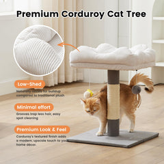 Gardner Pet solid wood base provides stable, tip-resistant support.