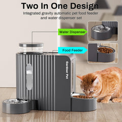 Gardner Pet water dispenser with stainless steel bowl for steady hydration