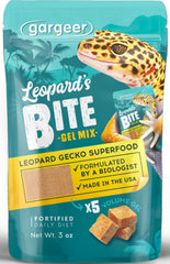 Gargeer leopard gecko food powder ready to mix into gel for complete nutrition.