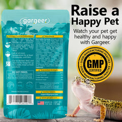 Gargeer leopard gecko gel diet being prepared into a moist ready-to-use meal.