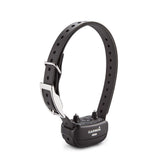 Garmin BarkLimiter Deluxe front view shows compact design for comfortable all-day wear.
