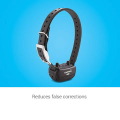 Garmin BarkLimiter Deluxe rechargeable battery reveals long-lasting power for ongoing training sessions.