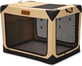 Garnpet four-door folding crate collapsed for compact storage and easy stowaway.