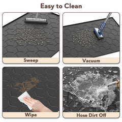 Garoopion Cat Mat easy-clean design simplifies litter cleanup