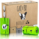 G.A.S dog poop bags plant-based materials for eco-friendly waste pickup during walks.