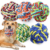 GASAPET extra large rope ball pack in vibrant colors for aggressive chewers and dental play.