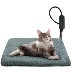 GASUR heated cat bed cover soft velvet close-up for cozy warmth