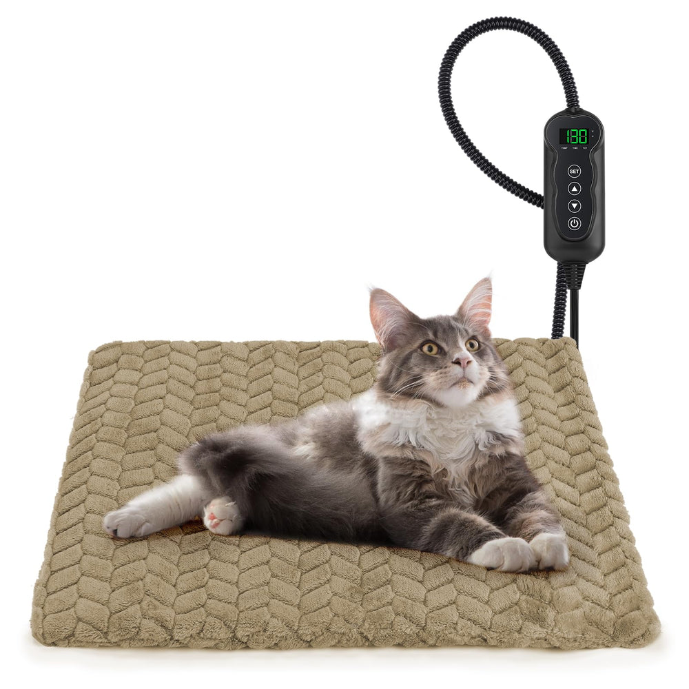GASUR heated cat bed front view for cozy warmth