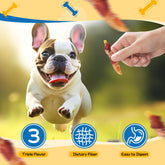 Gazeupon dog treats ingredients display natural chicken and duck with nutrient-rich sweet potato