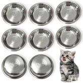 GCVOPTON stainless steel cat bowl whisker-friendly design promotes comfortable meals.