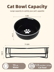 GDCZ raised-stand closeup shows height to reduce neck strain during meals.