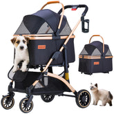GdnWings pet stroller frame in lightweight aluminum for easy transport