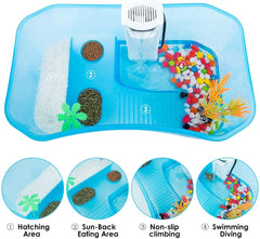 Geegoods turtle tank plastic tree decor adds natural visual appeal and hiding spots