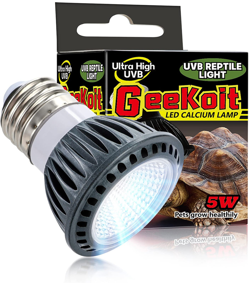 GeeKoit premium high-intensity UVB desert light with stable UVB output for basking reptiles.