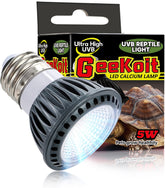 GeeKoit premium high-intensity UVB desert light with stable UVB output for basking reptiles.