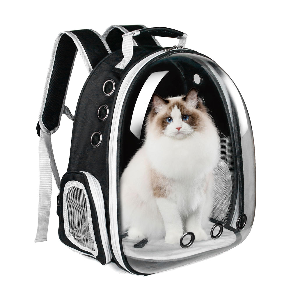 GeerDuo Cat Backpack with exterior view highlights design and portability for travels.