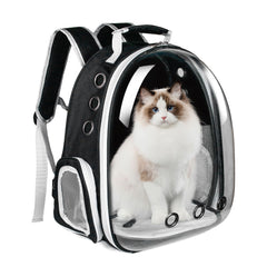 GeerDuo Cat Backpack with exterior view highlights design and portability for travels.