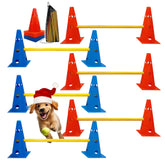 GeerDuo dog agility hurdle cone set pack for versatile indoor outdoor training.