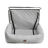 GeerDuo dog car seat in use as secure booster during travel