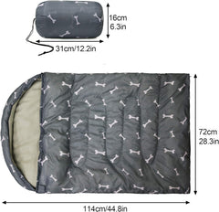 GeerDuo packable dog bed with the stuff sack for easy travel.