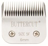 Geib Buttercut blade edge close-up showing ultra-sharp edge for clean lines.
