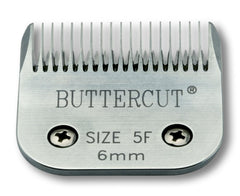 Geib Buttercut stainless steel blade close-up highlighting durable steel finish.