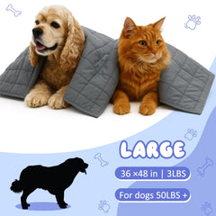 Geiserailie weighted dog blanket seven-layer design for even weight
