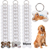 GEKIXUTP bone-shaped dog tags pack ready for sublimation customization
