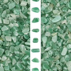 Gemshan aventurine quartz chips closeup for bulk craft and decor