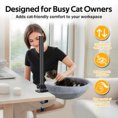 Generic sunken-hammock desk rotation view highlights flexible lounging and 360-degree adjustability