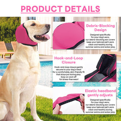 Generic dog ear muffs water protection for baths and rainy days