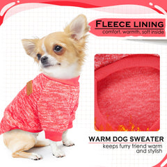 Generic dog sweater knit pattern closeup highlighting soft fleece texture.