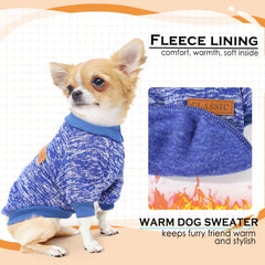 Generic dog sweaters knit-pattern closeup shows cozy texture.