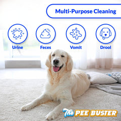 Generic Pee Buster tablets dissolving in water for strong solution