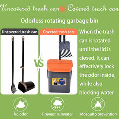 Generic Pooper Scooper rake head in action for quick pickup