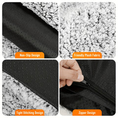 Generic self-heating pet mat on floor setup boosts cozy lounging.