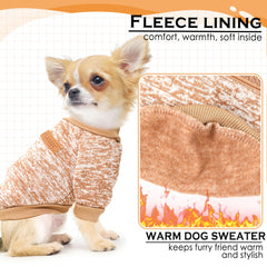 Generic XL Dog Sweaters two-piece set back view highlights cozy coverage