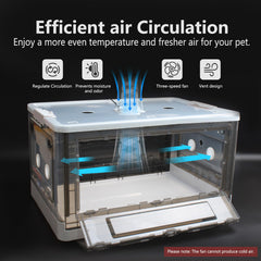 Geniprem Puppy Incubator heating pad provides constant warmth for tiny pets