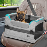 GENORTH dog car seat for small dogs in a car, secure and comfy on short trips.