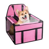 GENORTH small dog car seat front view for secure booster travel with your pet.